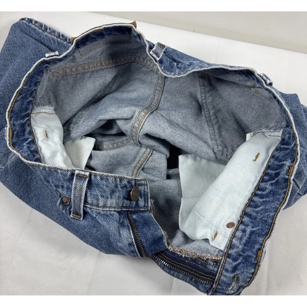 Vintage Levi's 505 Shorts Orange Tab Mens 33 Medium Wash Denim Jorts USA 90s Y2K
